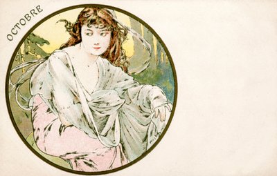 أكتوبر 1900 بواسطة ألفونس موشا