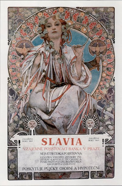 ملصق سلافيا ، 1907 بواسطة ألفونس موشا