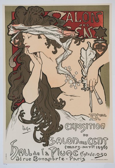 المعرض العشرون لصالون السنت 1896. بواسطة ألفونس موشا