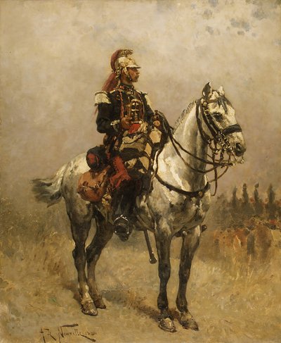 جندي الفرسان ، 1884. بواسطة ألفونس دي نوفيل