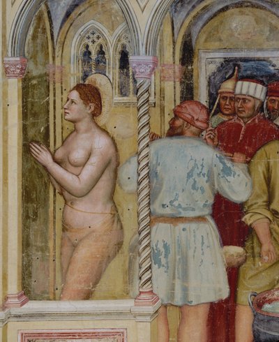 استشهاد سانتا لوسيا (لوحة جدارية) بواسطة Altichiero da Zevio