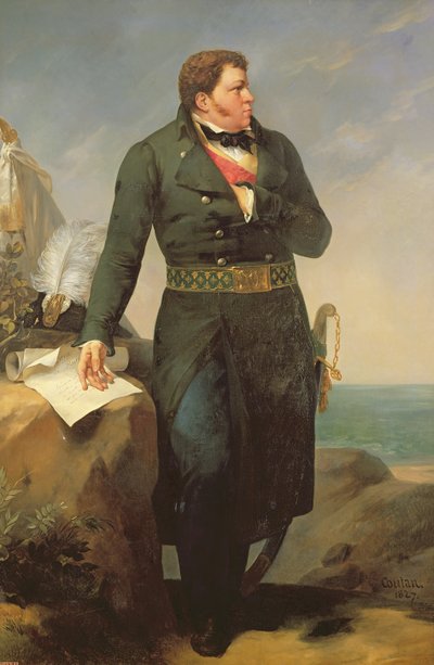 صورة لجورج كادودال (1771-1804) 1827 (زيت على قماش) بواسطة Amable Paul Coutan