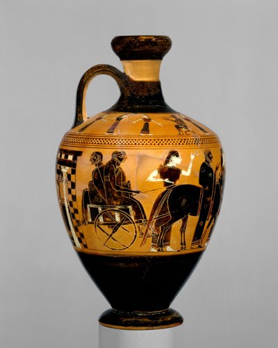 Lekythos ، c.550-530 قبل الميلاد (الطين) بواسطة أماسيس رسام