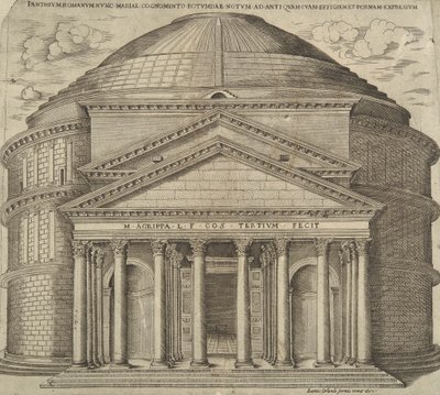 البانثيوم الروماني المعروف الآن باسم ماري بواسطة Ambrogio Brambilla