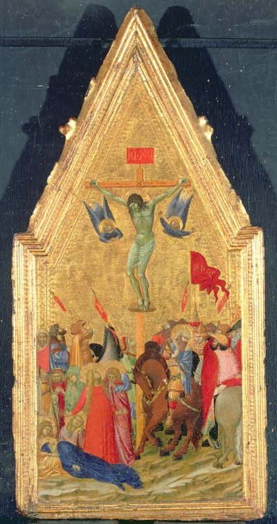 الصلب ، c.1348-49 (تمبرا وورقة الذهب على اللوحة) بواسطة أمبروجيو لورنزيتي