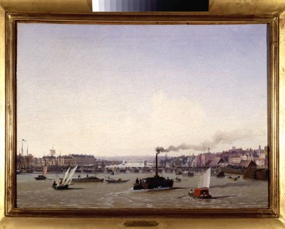 ميناء روان ، بواسطة لويس جارنيراي ، بدون تاريخ. حوالي عام 1820 ، ألوان زيتية على قماش ، 0.330 هـ ؛ ل. 0.460. CCIP Coll. بواسطة أمبرواز لويس جارنيراي