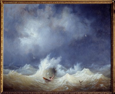 لوحة حطام السفينة التي رسمها أمبرواز لويس جارنيراي (1783-1857) في القرن التاسع عشر ، متحف الفنون الجميلة بواسطة أمبرواز لويس جارنيراي