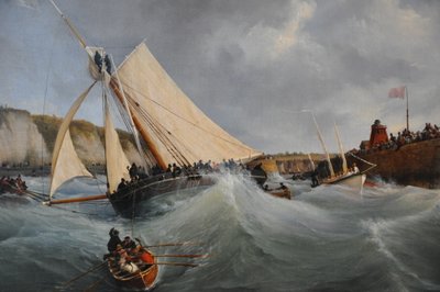 قاطرة فوريه الحكومية في خدمة صاحبة السمو الملكي دوقة بيري وهي تغادر ميناء دييب بواسطة أمبرواز لويس جارنيراي