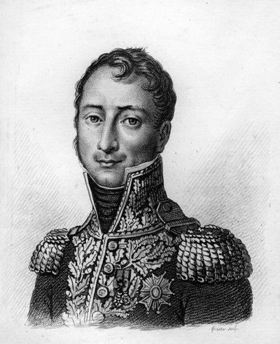 Auguste Jean Gabriel CAULAINCOURT (1777-1812) - في "صور الجنرالات الفرنسيين تضم انتصارات واحتفالات الفرنسيين". نقش بواسطة أمبرواز تارديو عام 1818. مجموعة ستيلا. بواسطة أمبرواز تارديو