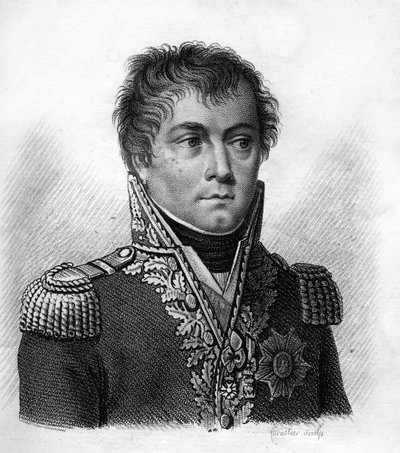 الكونت أنطوان فرانسوا أندريوسي (1761-1828) ، جنرال فرنسي ودبلوماسي. في "" صور الجنرالات الفرنسيين ". نقش بواسطة أمبرواز تارديو عام 1818. مجموعة ستيلا بواسطة أمبرواز تارديو