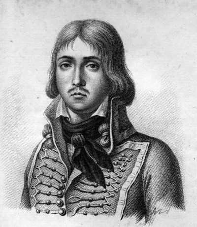 الجنرال Marceau.François Séverin Marceau Desgraviers General français (1769-1796). في "صور للجنرالات الفرنسيين بعد انتصارات وغزوات الفرنسيين". نقش بواسطة أمبرواز تارديو عام 1818. مجموعة ستيلا. بواسطة أمبرواز تارديو