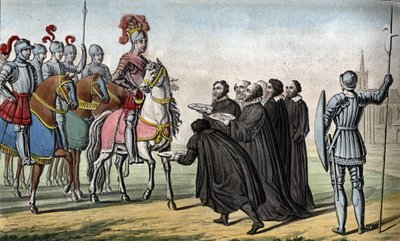هنري الثاني (1519 - 1559). أعجبه أمراء ألمانيا ضد شارل الخامس ، الذي أثارهم استبدادهم ، فقد اختطف تول وميتز وفردان ، وبالتالي استولى على الأساقفة الثلاثة في عام 1552. بواسطة أمبرواز تارديو