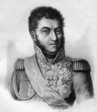 المارشال سوشيت. لويس غابرييل (لويس غابرييل) سوشيت (1770-1826) ، دوق ألبوفيرا ماريشال من فرنسا. في "صور الجنرالات الفرنسيين بعد انتصارات وفتوحات الفرنسيين" ". نقش بواسطة أمبرواز تارديو عام 1818. مجموعة ستيلا. بواسطة أمبرواز تارديو