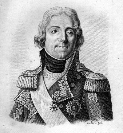 بيير رييل ، كونت ، ثم ماركيز دي بيورنونفيل مارشال من فرنسا (1752 إلى 1821) - في "صور الجنرالات الفرنسيين تضم انتصارات وغزوات الفرنسيين". نقش بواسطة أمبرواز تارديو عام 1818. مجموعة ستيلا. بواسطة أمبرواز تارديو