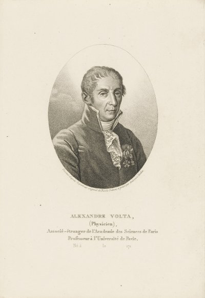 صورة اليساندرو فولتا 1745-1827 ، كاليفورنيا 1820. بواسطة أمبرواز تارديو