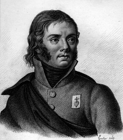 صورة تشارلز ملكيور آرثوس ، ماركيز دي بونشامب (1760-1793) بيع الجنرال - في "صور للجنرالات الفرنسيين بعد انتصارات وغزوات الفرنسيين". قبر أمبرواز تارديو عام 1818. مجموعة ستيلا. بواسطة أمبرواز تارديو