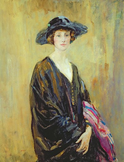صورة لدوروثي أونا راتكليف (1891-1967) (زيت على قماش) بواسطة أمبروز ماكيفوي