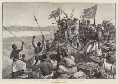 أول منظر لبحيرة ألبرت نيانزا ، 13 ديسمبر 1887 بواسطة Amedee Forestier