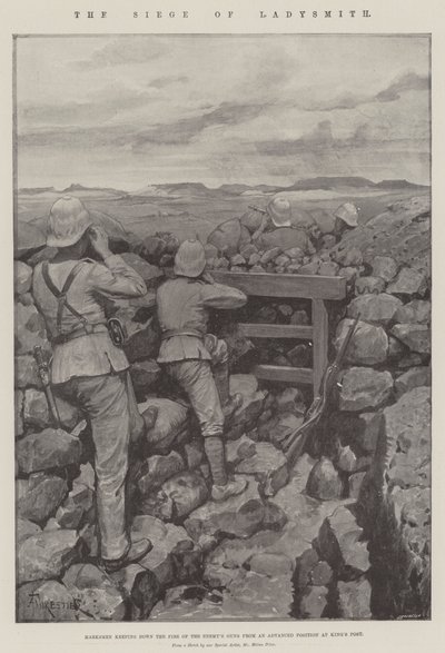 حصار Ladysmith litho بواسطة Amedee Forestier