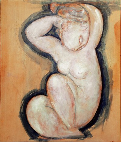 كارياتيد. لوحة لأميديو موديلياني (1884-1920) بواسطة أميديو موديجلياني