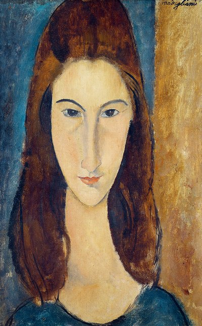 جين هيبوترن ، 1917-18 بواسطة Amedeo Modigliani