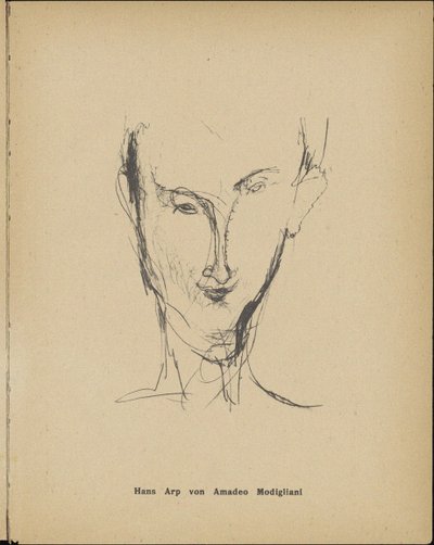 صورة هانز آرب 1886-1966 ، 1916. بواسطة أميديو موديجلياني