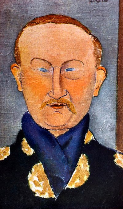 صورة الرسام ليون باكست 1866-1924 ، 1917 بواسطة أميديو موديجلياني