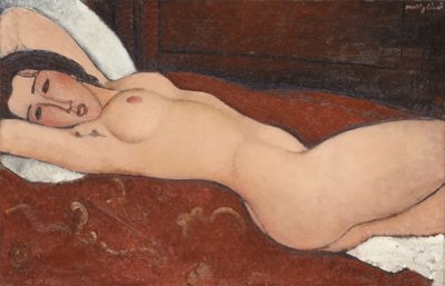 مستلق عاري ، 1917 بواسطة Amedeo Modigliani