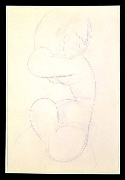أنثى جالسة عارية بواسطة Amedeo Modigliani