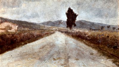 طريق توسكان. لوحة لأميديو موديلياني (1884-1920) بواسطة أميديو موديجلياني
