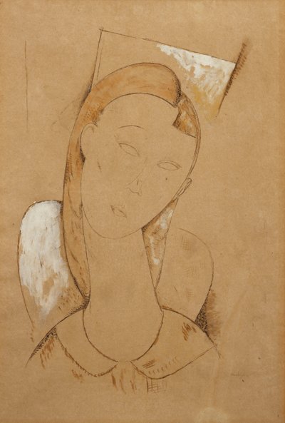 شابة؛ امرأة شابة ، ج. 1917-1918 بواسطة أميديو موديجلياني