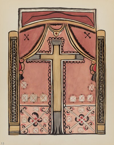 اللوحة 13: التصاميم ذات الصليب ، Chimayo: من مجموعة "التصاميم الاستعمارية الإسبانية لنيو مكسيكو" بواسطة القرن العشرين الأمريكي
