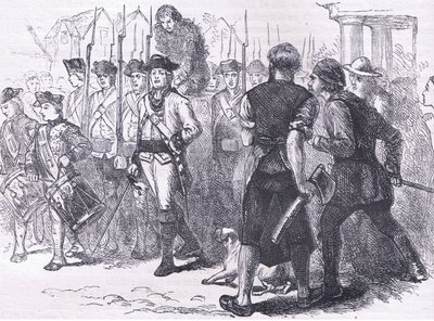 مواطن قطري ومغطى بالريش ، رسم توضيحي من Cassells History of the United States نشره Cassell ، Petter & Galpin ، c1900 (litho) بواسطة مدرسة اللغة الإنجليزية الأمريكية