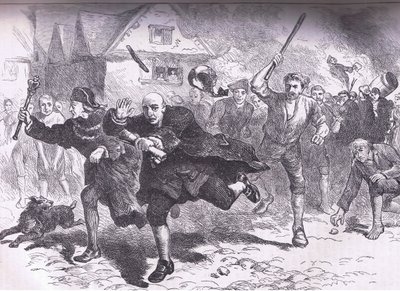رحلة هوتشينسون قبل المشاغبين 1766 ، توضيح من تاريخ كاسيلس للولايات المتحدة الذي نشره كاسيل ، بيتر آند جالبين ، c.1900 بواسطة مدرسة اللغة الإنجليزية الأمريكية