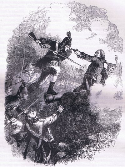 الاعتداء على Stony Point ، رسم توضيحي من Cassells History of the United States نشره Cassell ، Petter & Galpin ، c1900 (litho) بواسطة مدرسة اللغة الإنجليزية الأمريكية