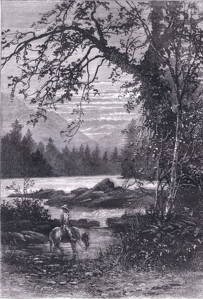 منظر لكارولينا الشمالية ، رسم توضيحي من Cassells History of the United States نشره Cassell، Petter & Galpin، c1900 (litho) بواسطة مدرسة اللغة الإنجليزية الأمريكية