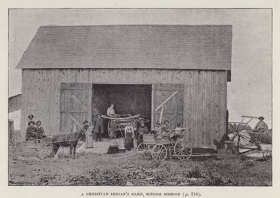حظيرة مسيحية هندية ، مهمة Scugog (صورة b / w) بواسطة المصور الأمريكي (بعد)