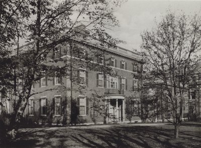 جامعة هارفارد: سكن الرئيس لويل (b / w photo) بواسطة المصور الأمريكي (بعد)