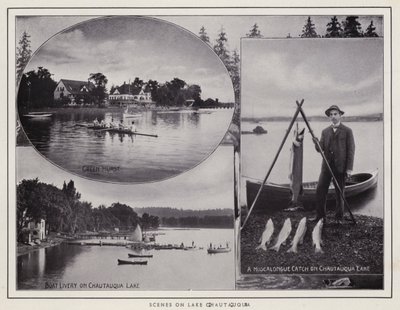 Jamestown ، NY: مشاهد على بحيرة Chautauqua (b / w photo) بواسطة المصور الأمريكي (بعد)