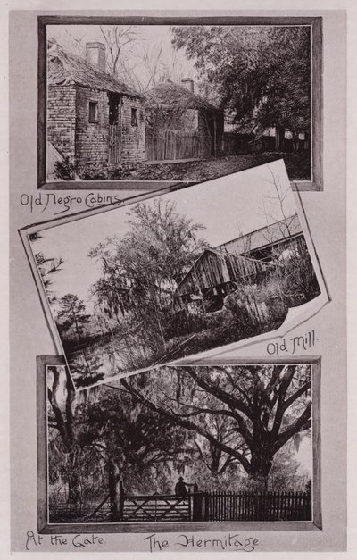 كبائن الرقيق القديم طاحونة قديمة على البوابة؛ هيرميتاج (صورة b / w) بواسطة المصور الأمريكي (بعد)