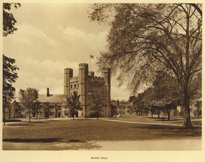جامعة برينستون: قاعة بلير (صورة b / w) بواسطة المصور الأمريكي (بعد)