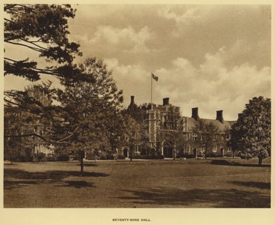 جامعة برينستون: قاعة تسع وسبعون (b / w photo) بواسطة المصور الأمريكي (بعد)