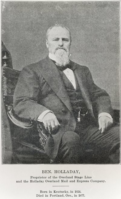 بن هولاداي (1824-77) (صورة ب / ث) بواسطة مصور أمريكي