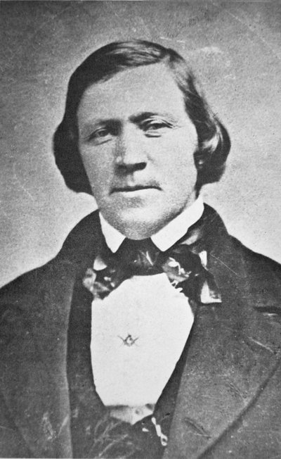 بريغهام يونغ (1801-1877) الرئيس الثاني لكنيسة مورمون ، يبلغ من العمر 43 عامًا بواسطة مصور أمريكي