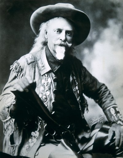 Buffalo Bill (1846-1917) (b/w photo) بواسطة مصور أمريكي