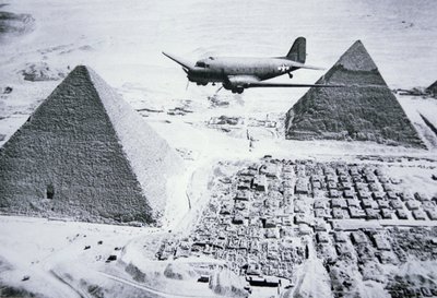 C-47 flying over Egypt