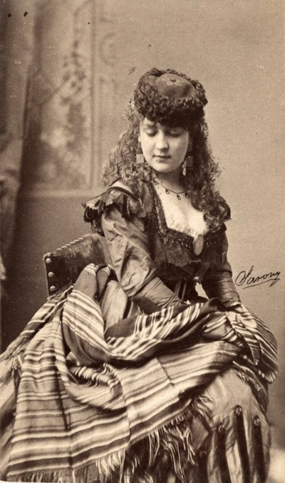 صورة بطاقة مجلس الوزراء للممثل Adah Isaacs Menken بواسطة مصور أمريكي