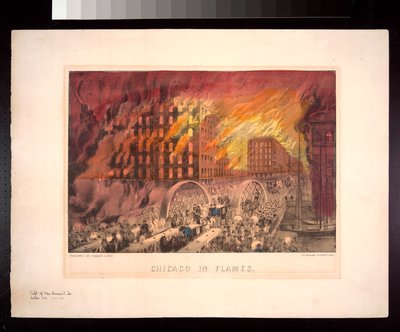 شيكاغو في اللهب ، 1871 بواسطة مصور أمريكي