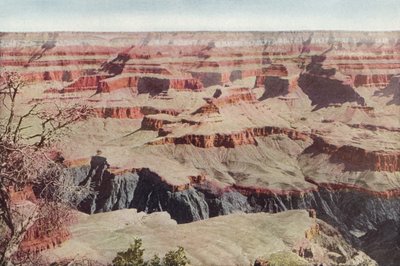 جراند كانيون ، أريزونا ، ينظر عبر نقطة Yavapai (صورة ملونة) بواسطة مصور أمريكي