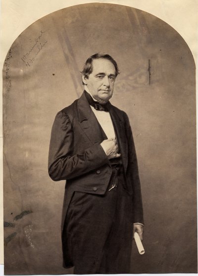 هانيبال هاملين (1809-91) ، نائب رئيس الولايات المتحدة الخامس عشر (صورة مطبوعة مملحة) بواسطة مصور أمريكي